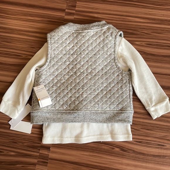 CALVIN Klein Top and Quilted Vest Size 12M - Picture 7 of 11